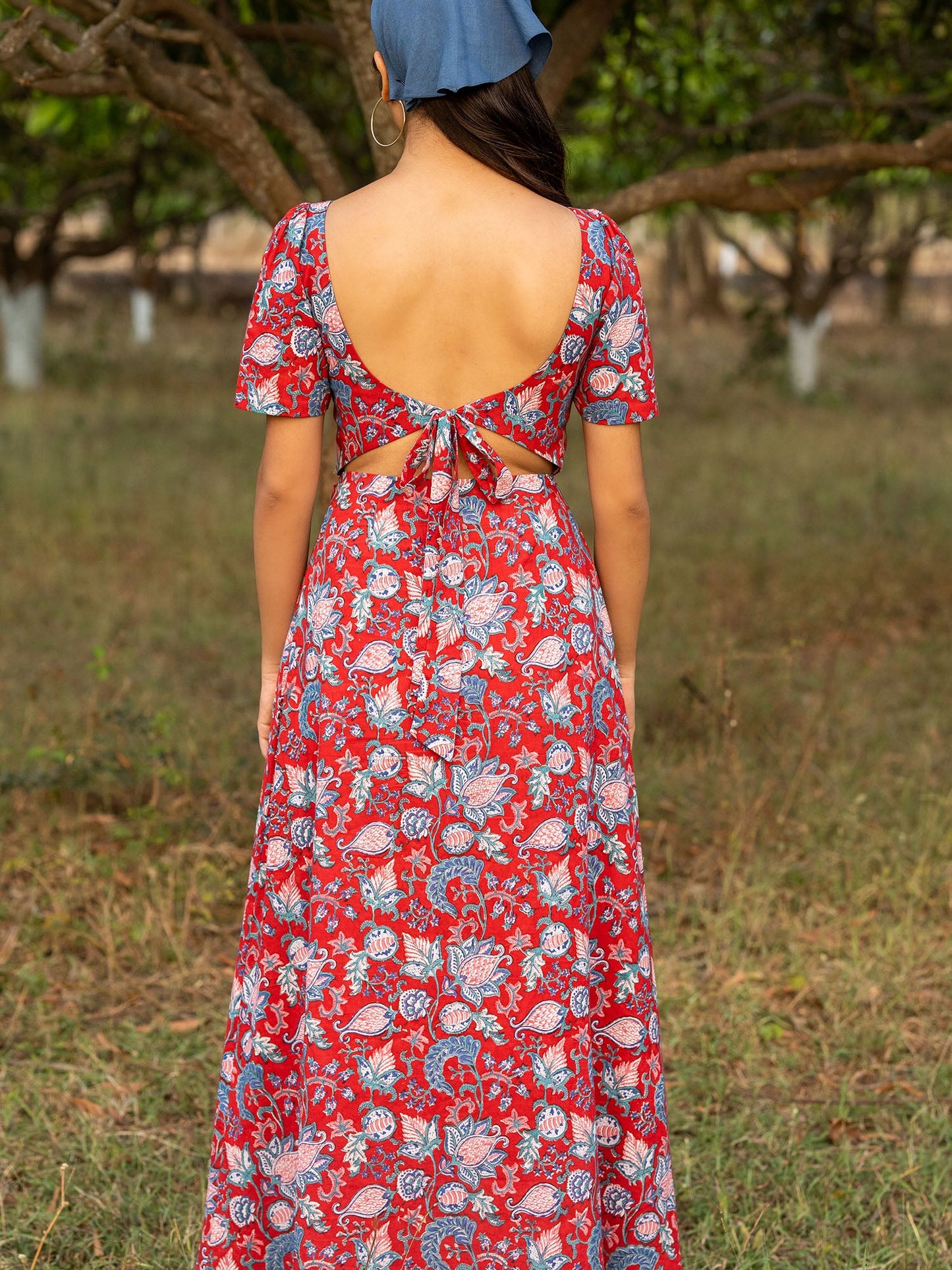 Fleur Floral Printed Vintage Dress