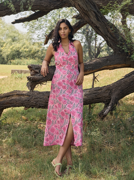Havanna Halter Midi Dress